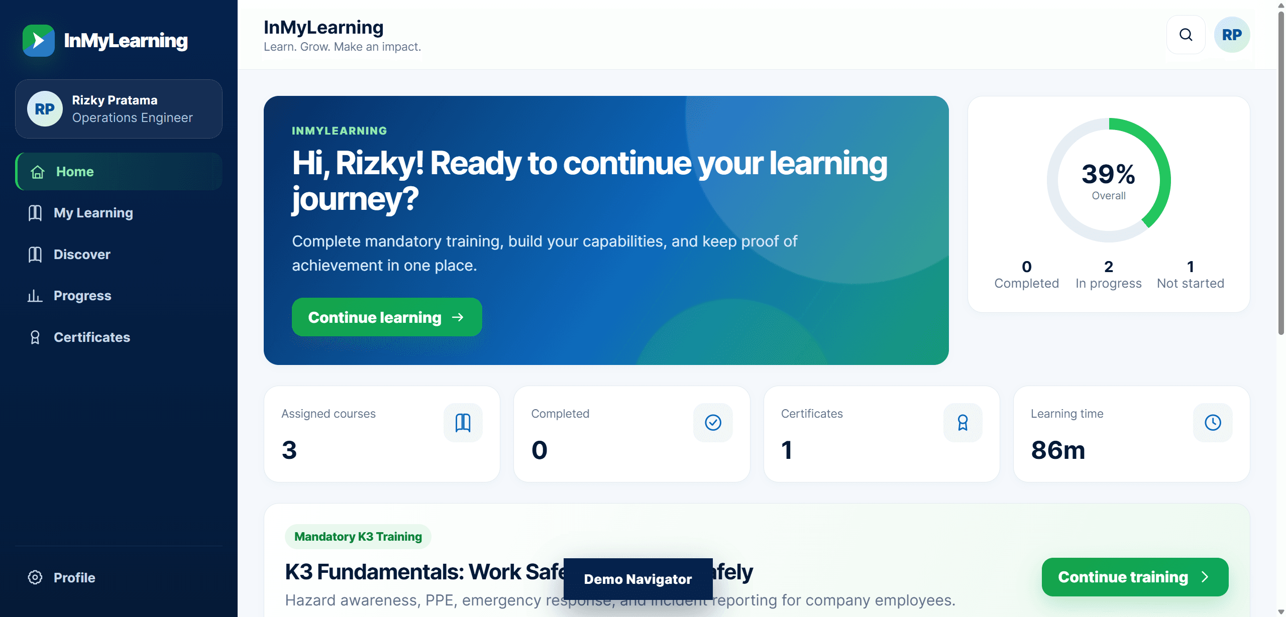 InMyLearning preview 1